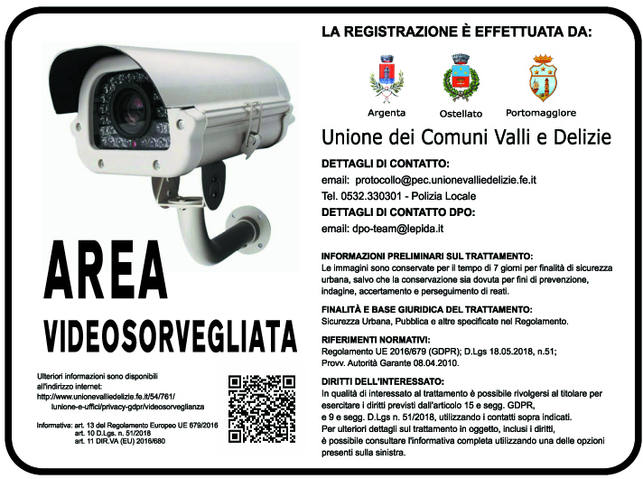 cartello videosorveglianza